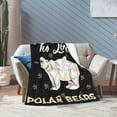 thumbnail image 6 of Polar Bear Blanket Soft Cozy Polar Bear Animal Stuff Decor Throw Blanket Plush Fluffy Warm Just a Girl Who Loves Polar Bears Lightweight Fleece Flannel Gifts Blankets for Kids Adults 50"X40", 6 of 6