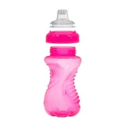 Nuby No-Spill Easy-Grip Pink Soft Spout Sippy Cup, 10 fl oz