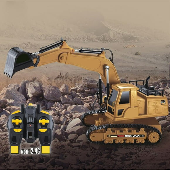 EQWLJWE Toys Games Kids,Christmas Decorations,Baby Toys Clearance,Novelty Gag Toys for Girls Boys,Christmas Gifts for Kids,Full Functional Remote Control Excavator Construction Tractor Toys Gift