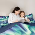 thumbnail image 5 of Homewish Gradient Aurora Bedding Comforter Set 2pcs for Female Men Adults,Nature Theme Twin Comforter Sets Microfiber,Abstract Ombre Breathable Bedding Set,Lightweight Room Decor,Reversible, 5 of 8