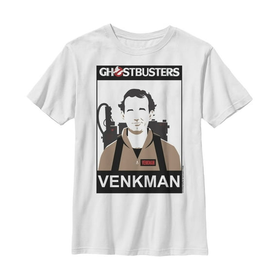 Boy's Ghostbusters Venkman 2D Cell Shade Graphic Tee White X Large