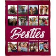 thumbnail image 5 of AISENIN Customized Best Friends Blanket. Photo Fleece Blanket for Besties Forever. Name Blanket. Gifts for Birthday, 5 of 5