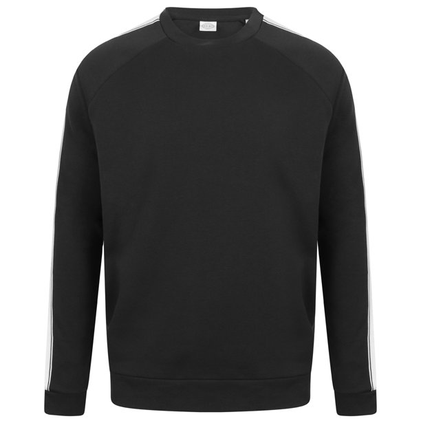 Skinni Fit - Jersey mangas ranglán Contraste Unisex (Negro/Blanco)