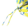 thumbnail image 6 of Jordan Manufacturing 45" x 22" Greek Lemon Yellow Fruit Rectangular Outdoor Chair Cushion with Ties and Hanger Loop, 6 of 11