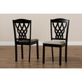 thumbnail image 6 of Baxton Studio Delilah Modern and Contemporary Sand Fabric Upholstered and Dark Brown Finished Wood 2-Piece Dining Chair, 6 of 7