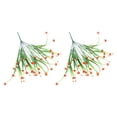 thumbnail image 1 of Monstrate 2 bolsas de ramo de plantas artificiales estéticas posibilidades infinitas para peinar nunca se desvanece plantas de simulación de Flores artificiales atardecer rojo, 1 of 6