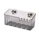 thumbnail image 3 of Copa de succión Rack Caseta de almacenamiento hueco de la pared Montada de la pared Fregadero de la esponja de instalación fácil de fregadero para el Gris transparente, 3 of 8
