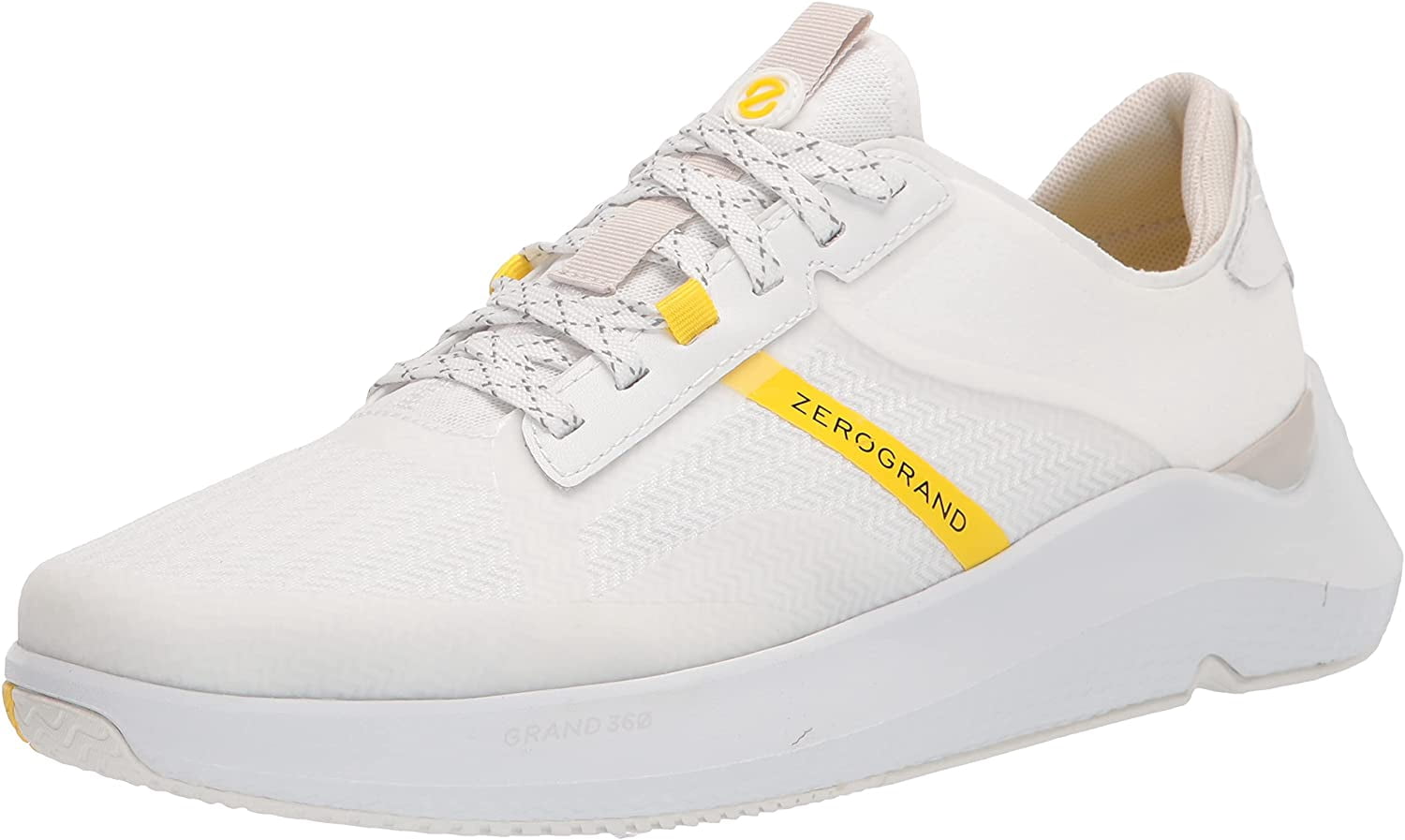 Cole Haan Mens Zerogrand Winner Tennis Sneaker 11 White Nimbus Cloud Cyber Yellow Optic White, Men's