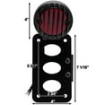 thumbnail image 3 of Krator Black Axle Mount Taillight Horizontal Vertical Compatible with Honda Gold Wing Goldwing 1200 1500 1800, 3 of 8