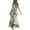 Green, variant on IROINNID Empire Dress For Women Fashion Summer Casual V-Neck Camis Vest Long Dress Full-Length Prints Dress