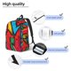 thumbnail image 3 of Disketp Colorful Arrow Graffiti Pattern Mochila de Lona Estampada, Mochila Escolar de Viaje Ligera para Estudiantes y Portátil-Medium, 3 of 5