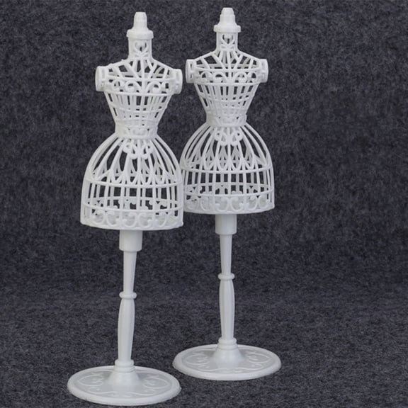 LOLIPPYY 6Pcs White Plastic Mannequin for Clothes Display for Kids or Friends