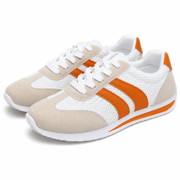 Mikdeno Kour Sneakers Women's Retro Running Sneakers Lightweight Mesh Suede Colorblock Jogger Shoes Casual Walking Tennis Sneakers
