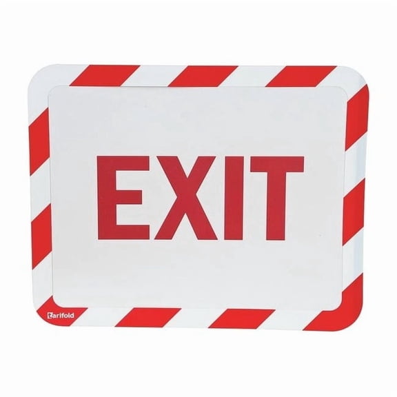 Tarifold Sign Holder,Adhesive,Exit,PK2 P194993EX