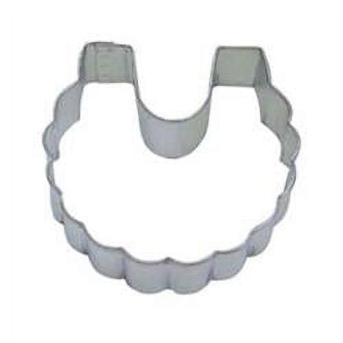 3" Ruffled Baby Bib Cookie Cutter | Bakell