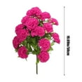 thumbnail image 3 of JeashCHAT Mother's Day Artificial Carnation Flowers, 24 Heads Fake Carnation Bouquet Silk Flowers for Indoor Home Living Room Kitchen Decorations Vase Table Centerpiece, Hot Pink, 3 of 6