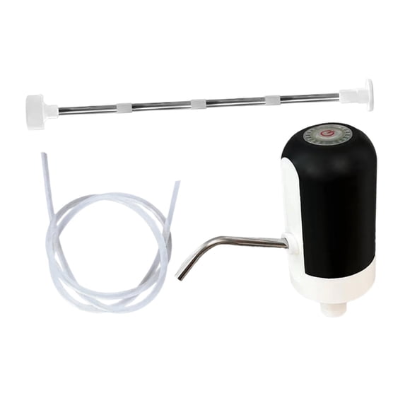 Bomba de dispensador de agua, bomba de agua potable eléctrica herramienta de cocina fácil de usar con varilla de extensión para acampar en casa para