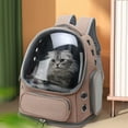 thumbnail image 4 of Cat Carrying Backpack for Safe Travel and Outdoor Adventures with Spacious Transparent Design for Cats up to 15lbs Breathable and Lightweight Cat Backpack for Hiking Camping and Everyday Use, 4 of 4