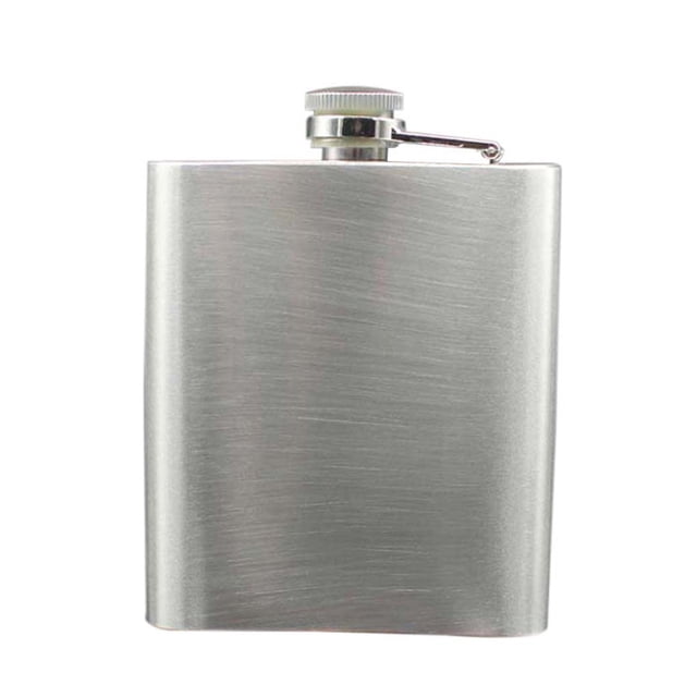 Toystoory Petaca de bolsillo de acero inoxidable Whisky Licor Vino Pot Flagon Camping Barra de herramientas TYPE3 8 oz