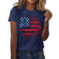 thumbnail image 2 of VerPetridure Patriotic Shirts for Women American Flag Shirt 4th of July Short Sleeve Crew Neck Graphic Tee USA Star Stripes Tops, 2 of 4