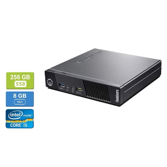 Used: LENOVO M93P Intel Core i5-4590T 8GB 256GB SSD Win 10 Home UK&M