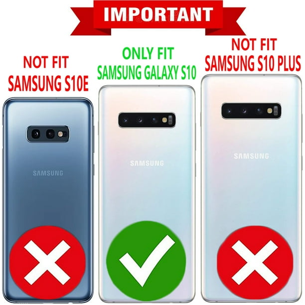 Samsung Galaxy S10 Case, [NOT S10E/ PLUS / S10 LITE] Case, STARSHOP Drop Protection Ring Kickstand Cover- Red Walmart.com