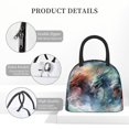 thumbnail image 4 of Fotbe Ink Style Wave Dragon Bolsa de Almuerzo con Estampado, Lonchera Aislada, Contenedor de Comida Reutilizable Tipo Cooler a Prueba de Fugas, 4 of 6
