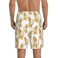 thumbnail image 3 of Kdxio Labrador Retriever Dog Print Mens Sleep Shorts Bottoms Soft Comfy Pajama Wear Pants with Drawstring Pockets, 3 of 7