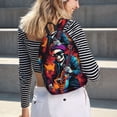 thumbnail image 6 of Yiaed Rock Skull Singer Print Backpack, Premium Laptop Backpack, Travel Backpack for Women, Lightweight Backpacks, Comfortable Back Pack-Small, 6 of 7