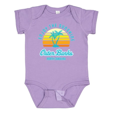 

Inktastic Summer Enjoy the Sunshine Outer Banks North Carolina in Blue Gift Baby Boy or Baby Girl Bodysuit