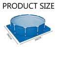 thumbnail image 4 of Tapis de Piscine, Tapis de Protection Pliable Imperméable Bleu pour Piscines Rectangulaires et Rondes (396 396cm), 4 of 5