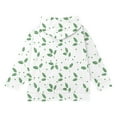 thumbnail image 3 of Fmbrln Girls and Boys Full Zip Up Hoodies Coat Long Sleeve Leaf Print Hooded Sweatshirts Casual Athletic Jackets with Pockets, Sizes 4-11Y, 3 of 5