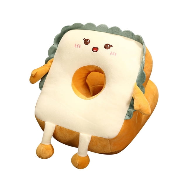 GUOOL Funny Breadping Stuffed Toy Soft Cloth Travel Pillow for Children or Adults Sofa Happy