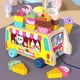thumbnail image 4 of Juguetes educativos,Juguete de madera Regalo Camión de helados Juguetes de actividad,Vehículos de madera Juguetes educativos de coches arrastrables,Coche de tracción de madera para, 4 of 8