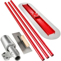 KFFKFF Manganese Steel Bull Float - 1200x300mm Cement Finishing Tool, Concrete Smoothing Kit with Handle and Bracket, Pool Surface Float