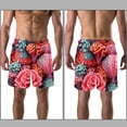 thumbnail image 3 of luoweisi Men's Beach Shorts Quick Dry Swim Trunks with Mesh Lining Coral L, 3 of 5