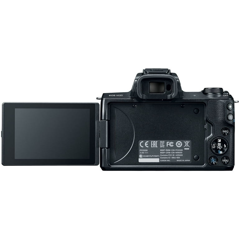  Canon EOS M50 Mirrorless Digital Camera with EF 75-300mm III,  U3 Memory Card and Lens Bundle : Electronics