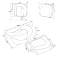 thumbnail image 4 of Driver & Passenger Seat Backrest Fit For Harley Touring Road Glide King 2009-23, 4 of 10
