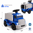 thumbnail image 2 of LAZY BUDDY 6V Kids Ride-on Truck, Battery Powered Ride On Car with Storage Box, Electric Vehicle Toy for Toddlers 3+, 2 of 10