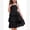 Black, variant on IBTOM CASTLE Girl Sleeveless Ruffle Formal Wedding Tiered Tulle Dress Teen Pageant Birthday Homecoming Prom Outfits Junior Graduation Dress 9-10 Years Pink