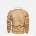 thumbnail image 2 of Men‘s Plus Size Suede Jacket Warm Coats Male Outwear Winter, 2 of 4