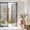 Brown, variant on Privacy Window Film, Sage Green Static Cling Stained Glass Window Film, UV Sun Blocking Heat Control Stickers, Non-Adhesive Laser Windows Tint 17.7"x39.3" Farmhouse Sage Green White Striped