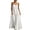 White, variant on AJGRHE Women's 2026 Summer Linen Maxi Dress Contrast Spaghetti Strap Beach Dress Backless Sleeveless Summer Beach Casual Dress Loose Flowy Long Sleeveless Bohemian Dresses M