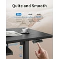thumbnail image 6 of DESINO Standing Desk with Keyboard Tray, 55 x 24 inch Height Adjustable Electric Standing Desk, Sit Stand Up Desk, Computer Office Desk, Black, 6 of 9