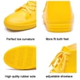 thumbnail image 4 of DKSUKO Women's Rain Boots Waterproof High Top Rain Shoes with Lace Up Anti-Slip Garden Shoes (6 B(M) US, Yellow), 4 of 7