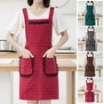 thumbnail image 2 of Reheyre Waterproof Fabric Cooking Apron - Lace Rim - Anti-fouling Baking Pinafore Supplies - for Home, 2 of 8