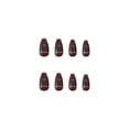 thumbnail image 4 of Uñas postizas HUOGUO White Lines Dark Style para niñas x24, 4 of 5