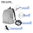 thumbnail image 3 of Honeii Silver Mosaic Print Canvas Backpack for School & Outdoor,Laptop Excursion Backpack,Notebook School Bookbag For Men Women,for Work, Travel, and Everyday Use-Medium, 3 of 5