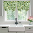 thumbnail image 4 of St. Patrick's Day Balloon Curtains for Windows, Bedroom Curtains 54 Inch Length, Watercolor Lucky Shamrocks Vintage Leaves Tie Up Curtains Panels Thermal Insulated Bathroom Curtains Window 42"x54", 4 of 8