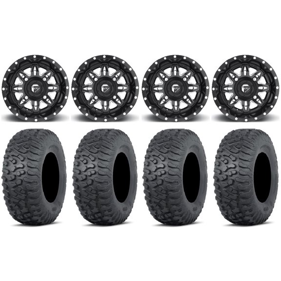 Fuel Lethal 14" Wheels Black 30" Terra Hook Tires Polaris RZR XP 1000 / PRO XP / Ranger XP 900/1000